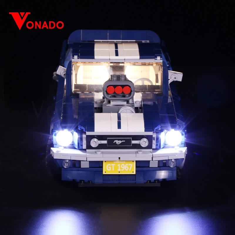 Светодиодный светильник для Lego 10265 A B Ford Mustang DIY ing креативный гоночный автомобиль