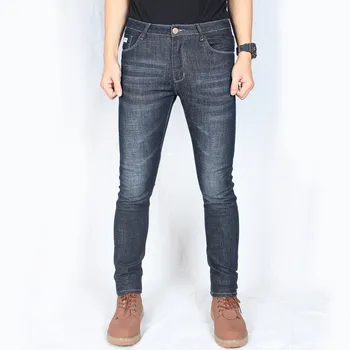 

Jeans men 2020 Spring and Summer New Fashion feet pants Korean version of the Elastic Mid-rise Men's Black jeans More Size 28-36