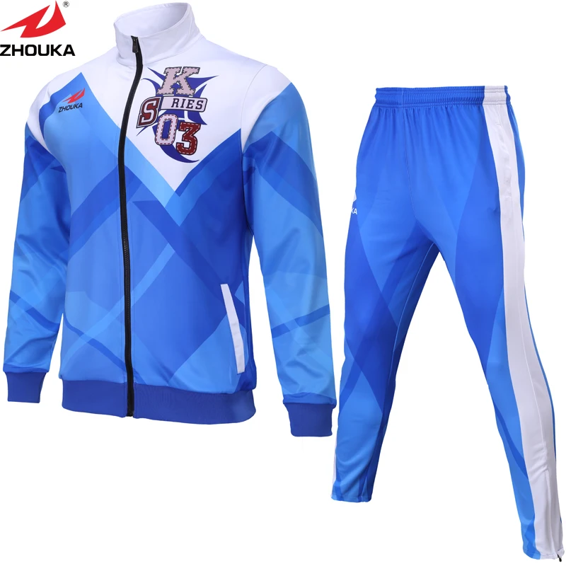 Custom sublimation soccer training suit 2018 2019 soccer tracksuit men ...