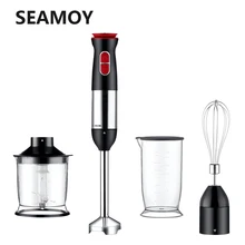  Seamoy Hand Blender 4 in 1 Portable Immersion Blender for Kitchen Food Processor Stick With Chopper Whisk Electric Juicer Mixer 