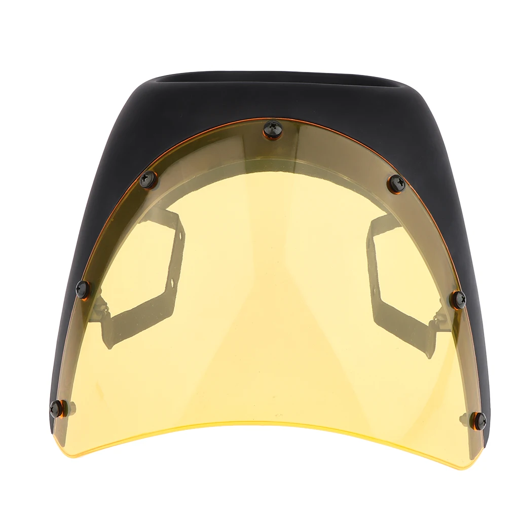 7 Inch Retro Headlight Fairing Screen Cover for Motorcycle Retro Cafer with 16.5cm-18cm Round Headlamp