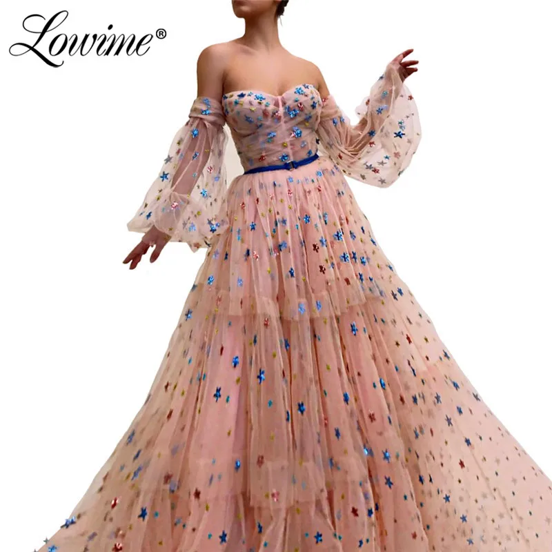 Best Price A-lijn Roze Avondjurk Sexy Prom Dresses Dubai Kaftan Saudi Arabische Partij Jassen Voor Wedding Caftan Abendkleider 2019 Nieuwste