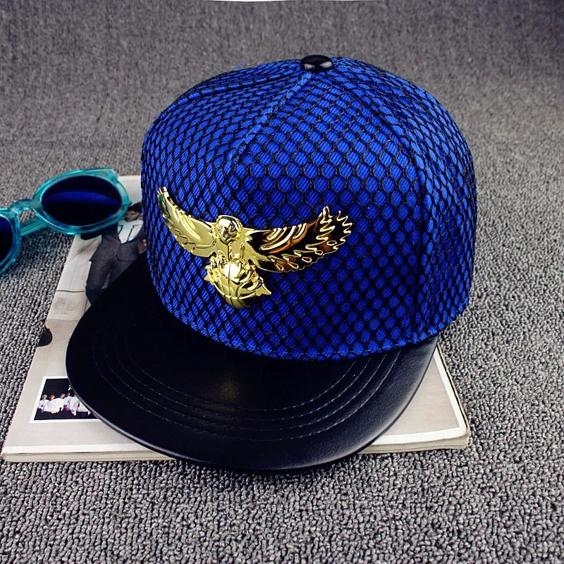 Новинка, летняя брендовая бейсбольная кепка с металлическим орлом в европейском стиле, кепка для мужчин и женщин, Повседневная Кепка в стиле хип-хоп, Кепка с козырьком, кепки от солнца