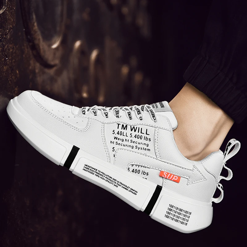 Breathable Soft Leather Man Shoes High Quality New Fashion Men's Casual Shoes Outdoor Non-slip Cushioning Male Designer Sneakers