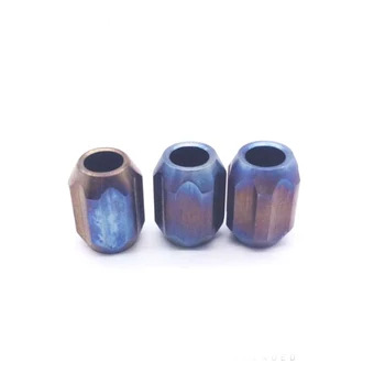 

1PC Titanium Alloy Knife Beads Lanyard Pendant Paracord Umbrella Rope DIY Decorative Accessories Pendant EDC Multipurpose Tool