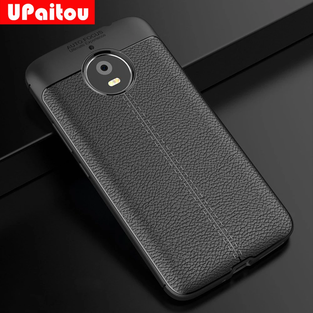 UPaitou TPU Case for Motorola Moto E4 Plus Case Leather Silicone Fittd