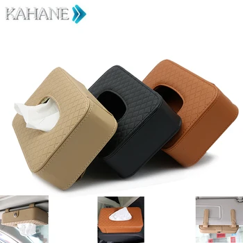 

Leather car Tissue Box Case Hanging Clip-up Type Car Sun Visor Tissue Box For audi A8 A7 A5 A6 A3 A4 A1 R8 TT Q7 Q5