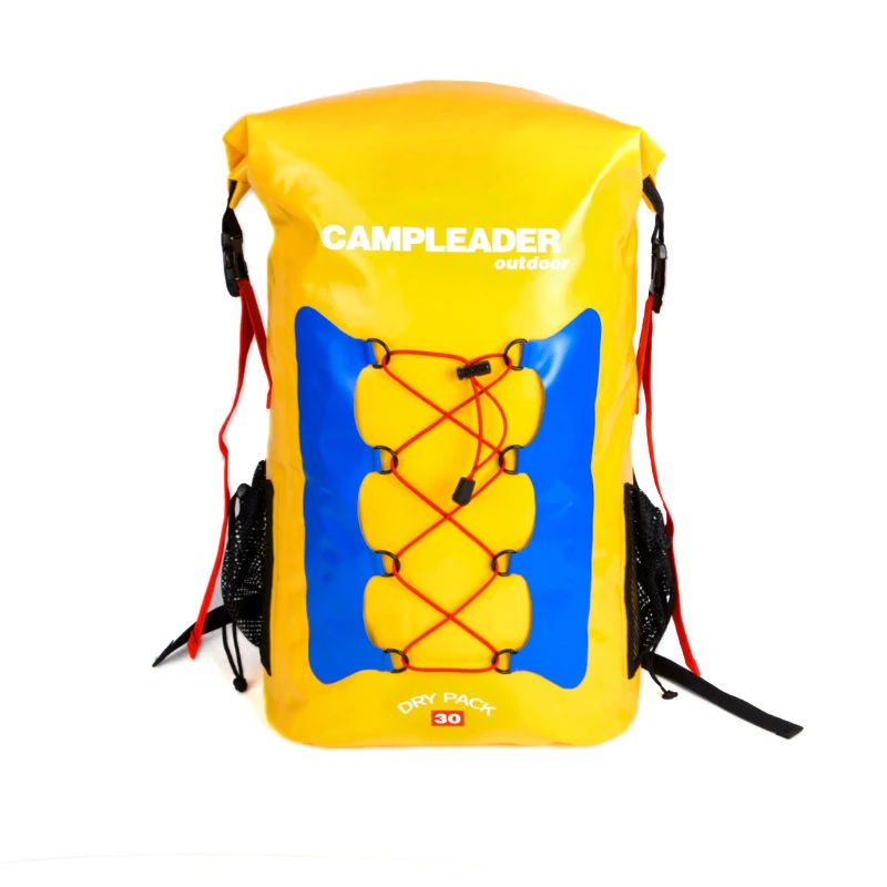 30л водонепроницаемая сумка рюкзак ПВХ(platon) супер водонепроницаемая сумка сухая сумка для плавания речная Треккинговая Сумка Кемпинг на открытом воздухе - Цвет: Желтый цвет
