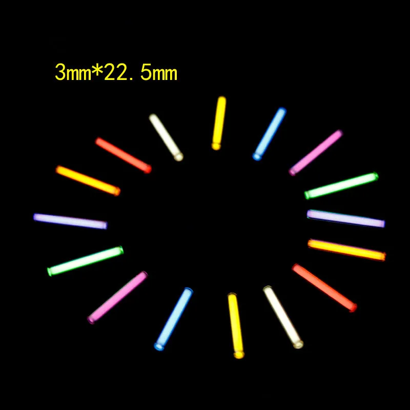 melhor Mm * 22.5mm Tubo de Gás de Trítio 3 EDC DIY Acessórios 25 Anos Trítio Automático de Luz Fluorescente Tubo de Salvamento de Emergência luzes