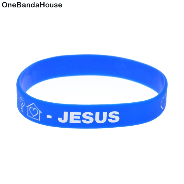 Onebandahouse 1pc Silicone Wristbands Love Breat And Pray Onebandahouse 1pc Silicone Wristbands Love Breat And Pray Bracelet Faith Bangle