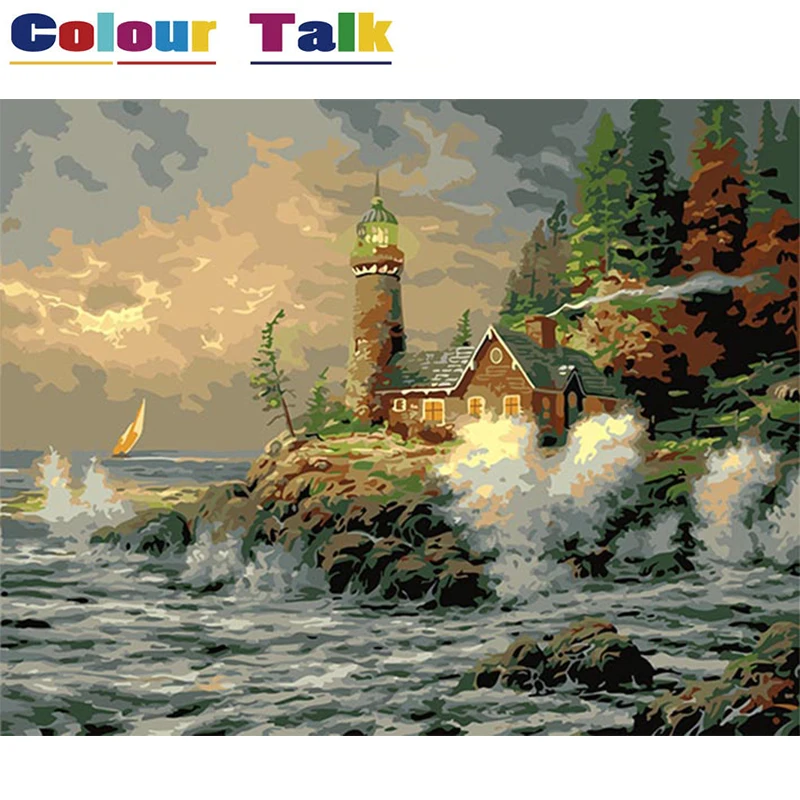 

Oil Painting by Numbers for Living Room Home Decor DIY Wall Art on Canvas Poster Painting by Numbers Decoration Pictures P-0371