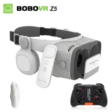 Bobovr Z5 3D VR Очки виртуальной реальности VR коробка 2.0 Google картона Bobo VR гарнитуру с наушников для 4.7-6.2 дюймов смартфон