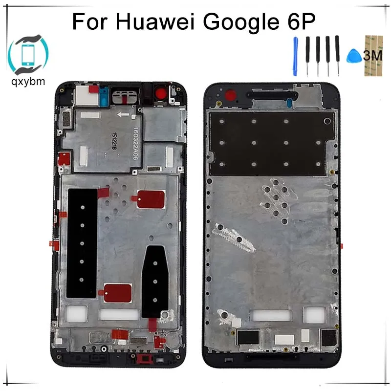 

For Huawei Assembled For Google Nexus 6p Mobile phone Middle Frame Front Frame Bezel Housing Case Plate Replacement High Quality