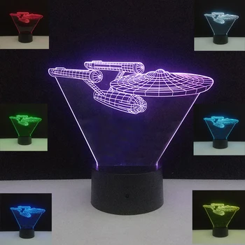 

Night Lights Led Lamp Luminaria Table Lamps Battleship 3D Nightlight Office Bed Desk Holiday Lighting Decorative