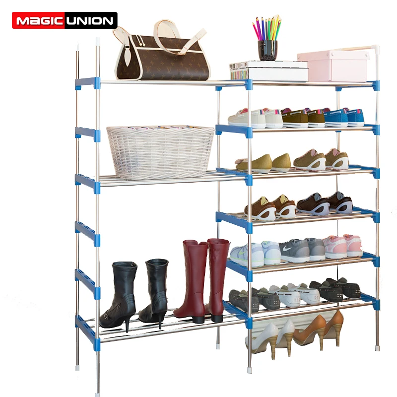 

Magic Union Household Simple Shoe Reck Dormitory Dustproof Assembly Shoe Cabinet Multi-layer Small Shoes Shelf Storage Cabinet