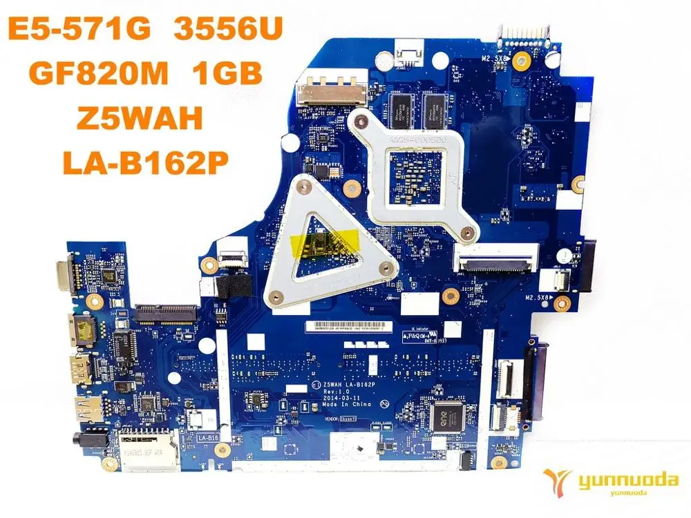 الأصلي لشركة أيسر E5-571G اللوحة المحمول E5-571G 3556U GF820M 1 GB Z5WAH LA-B162P اختبار جيد شحن مجاني