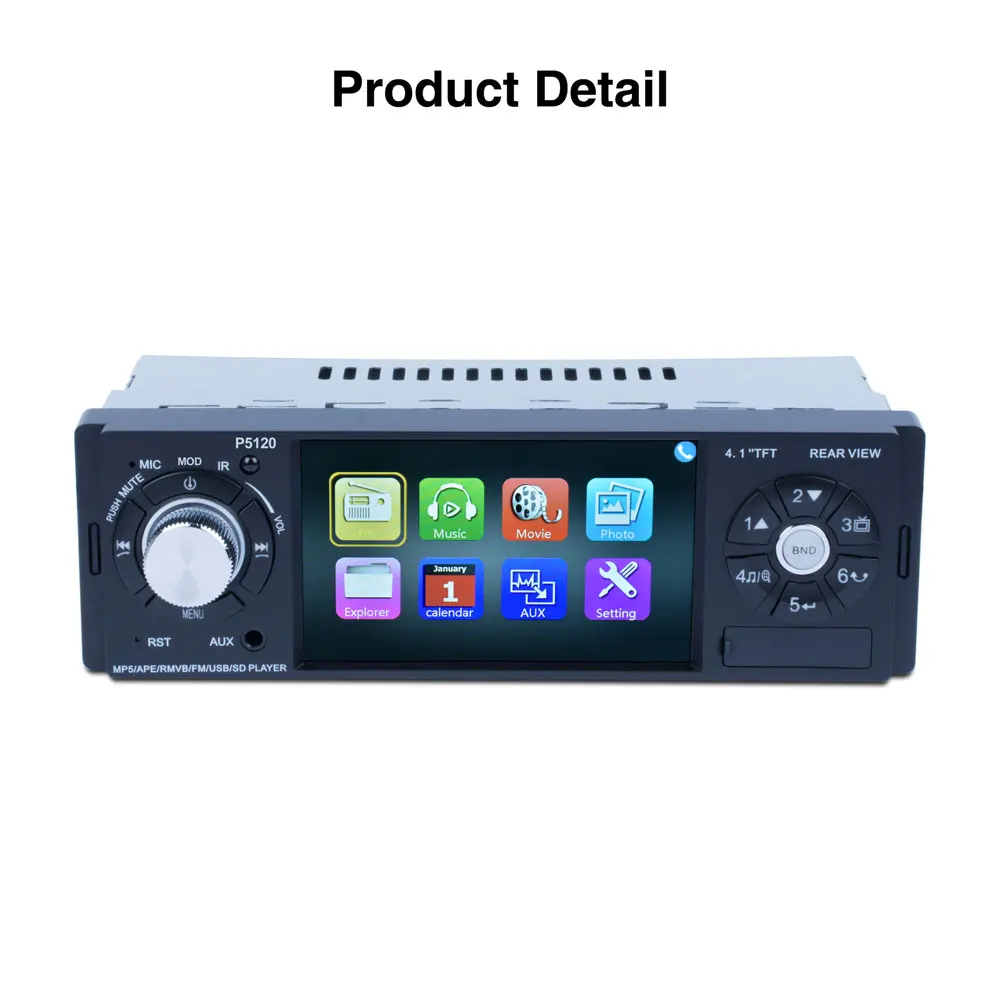 

Bluetooth Support Rear View Video Player Multimedia Player 4.1" DC12V Car MP5 MP3 Automobile