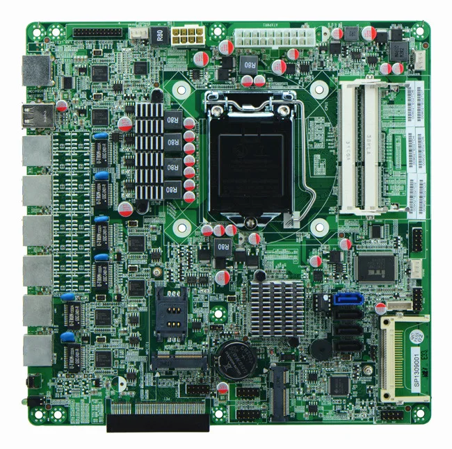 H67SL 6 lan industrial Router Firewall Motherboard upport i3/i5/i7processor with6*USB 2*COM