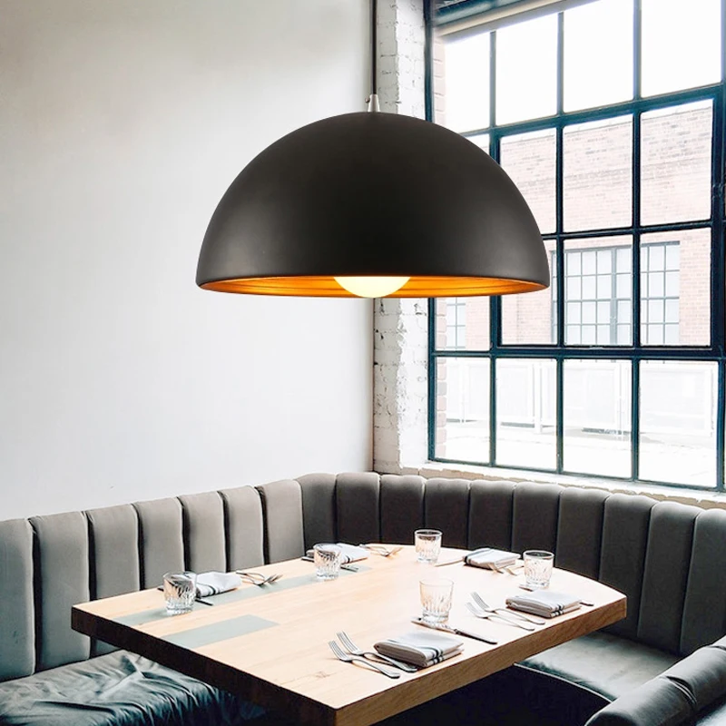  Nordic Black/White Pendant Light Aluminum Lampshade Lighting Suspension Luminaire E27 110V 220V for - 32759164068