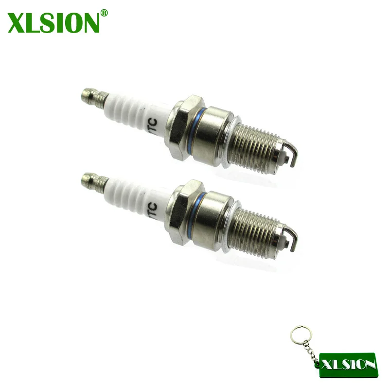 

XLSION 2x F7TC Spark Plug For Honda GX120 GX160 GX200 GX240 GX270 GX340 GX390 Generator Lawnmower Water Pump Go Kart Mini Bike