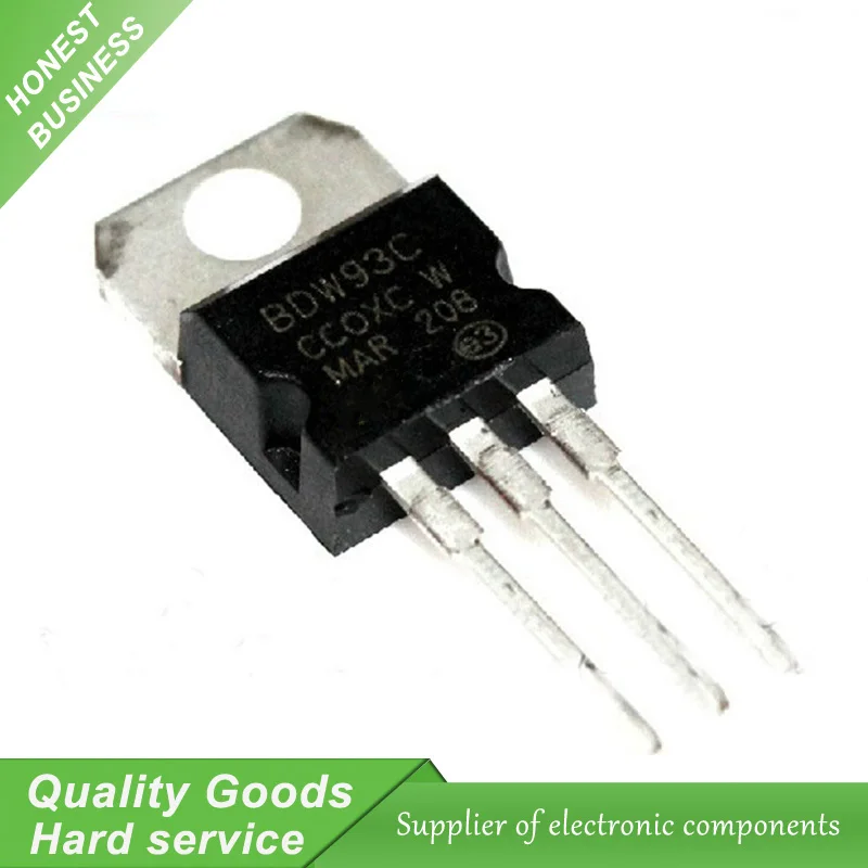 

20PCS BDW93C BDW93 TRANSISTOR NPN 100V 12A TO-220 New Original Free Shipping