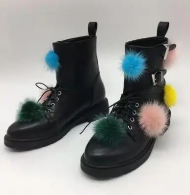 Del Invierno Pie Piel De El Mujer Botas Colores Hebilla Nuevo Otoño Cordón Negro Embellecido Más Correa Cordones 2017 Dedo Y Tobillo Redonda Femenino fnwpITqw
