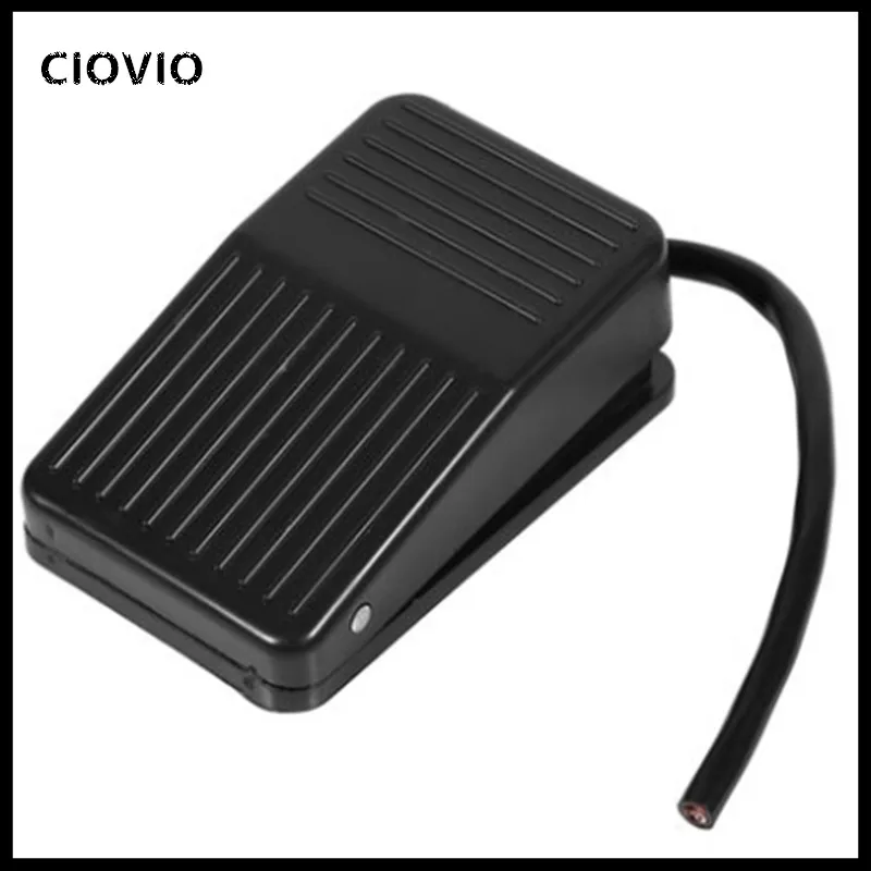 

2pcs Nonslip Metal Momentary Electric Power Foot Pedal Switch