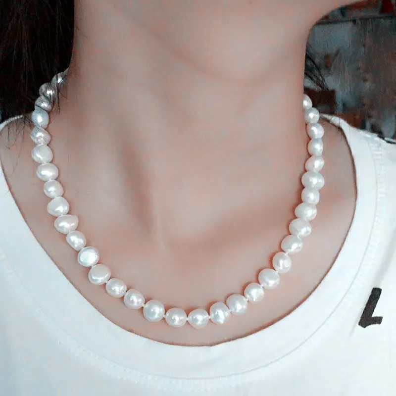 -NYMPH-fine-pearl-jewelry-necklace-100-genuine-natural-freshwater-pearl-beads-stone-gift-for-women