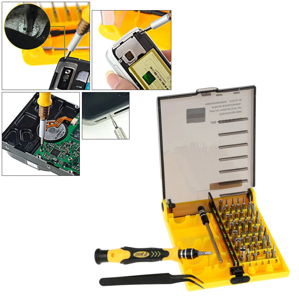 

45-in-1 Professional Hardware Screw Driver Tool Kit Hand Tools Screwdriver for repair phone hard drives other electronic product