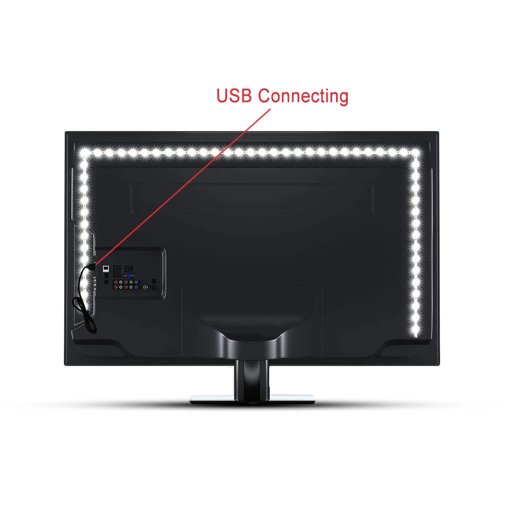 СВЕТОДИОДНАЯ лента SMD 2835 с USB декоративная Ночная лампа 5 в постоянного тока
