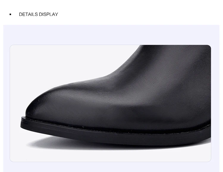 Donna-в Новинка года, стильное кожаные ботильоны с острым носком толстый каблук эластичный Женские короткие ботинки женская обувь больших размеров