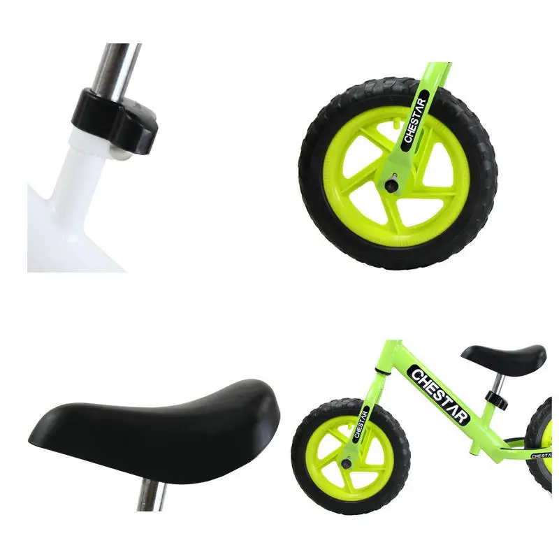 Высококачественный 1" Детский велосипед с доп. балансом с ручным тормозом, стальная рама и EVA сплошное колесо, беспедальный велосипед с защитным редуктором подарок