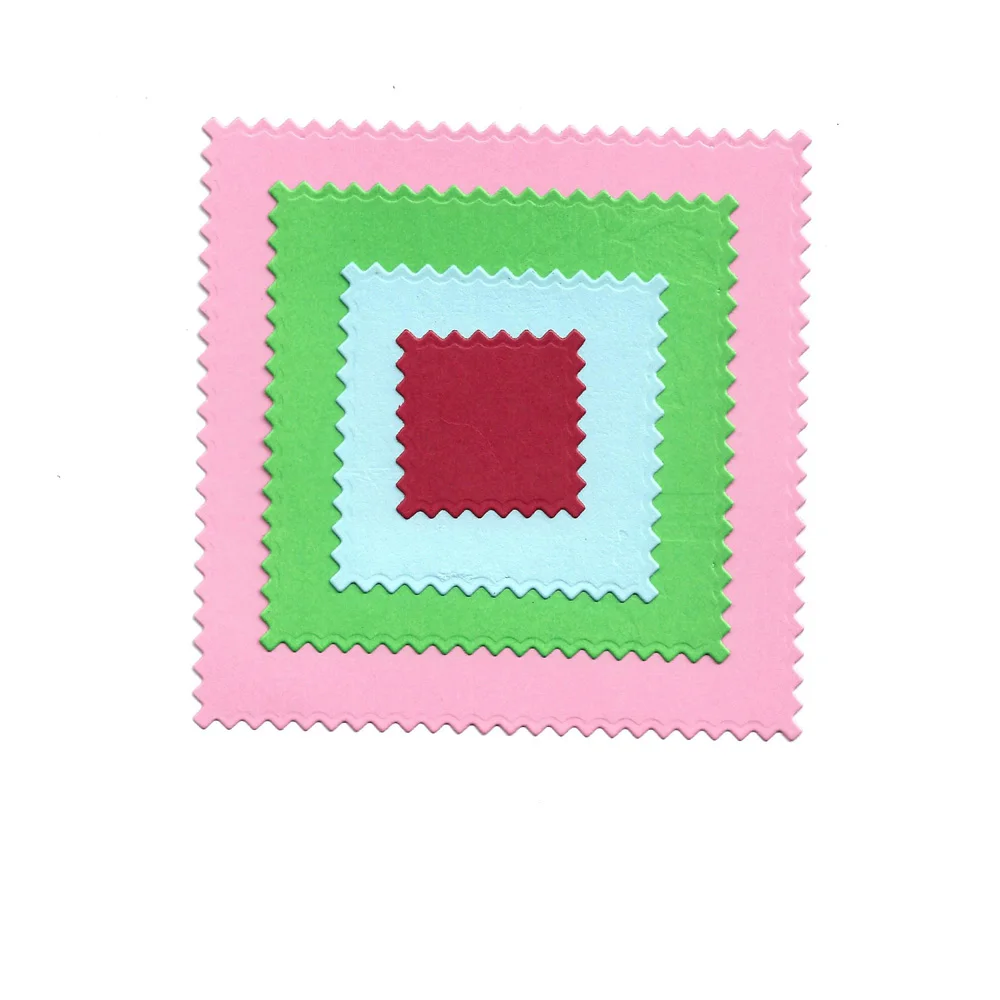 

4Pcs/Set Lace Square Frame Cutting Dies Craft New 2019 Embossing Stamps Stencils Paper Card Making Template Decor