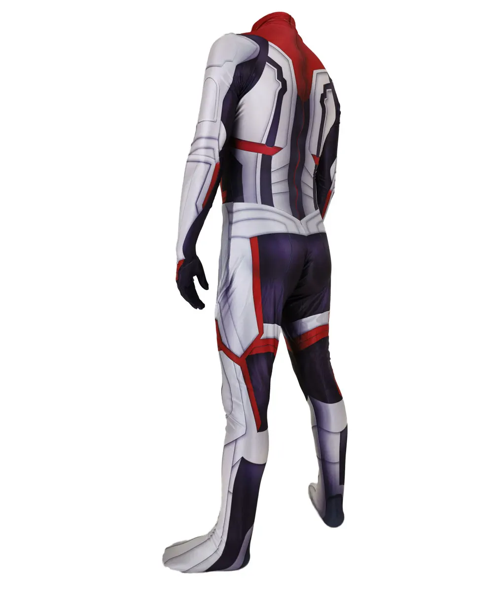 Avengers Endgame Quantum Realm Cosplay Costume Superhero Captain America Captain Marvel Zentai Bodysuit Suit Jumpsuits