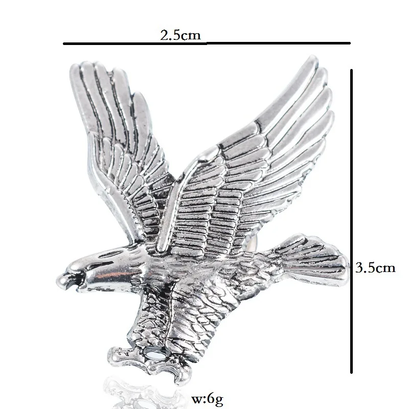 Новинка,, модные ювелирные изделия унисекс, Орел, животное, броши, золотые, серебряные, птицы, булавка для костюма, для мужчин и женщин, брошь на лацкане