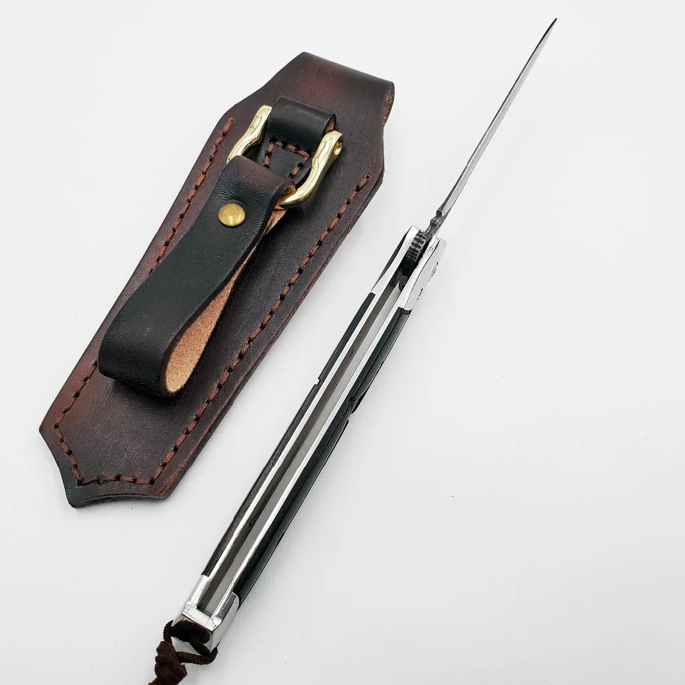 Ограниченная серия, складной нож аквамена, дамасское лезвие, ручка из черного дерева, карманный нож для выживания, кемпинга, охоты, тактические ножи, инструмент для повседневного использования