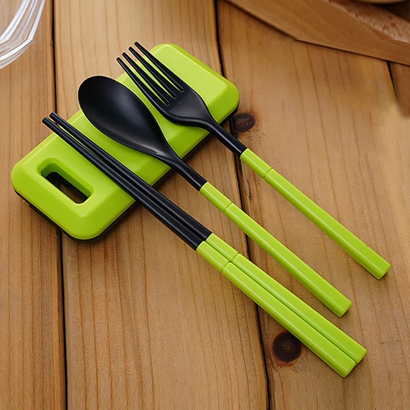 3 en 1 ABS plegable vajilla cubiertos tenedor palillos con caja de almacenamiento al aire libre kamp Camping de senderismo viajando de vajilla 3 en 1 ABS plegable vajilla cubiertos tenedor palillos con caja de almacenamiento al aire libre kamp Camping de senderismo viajando de vajilla