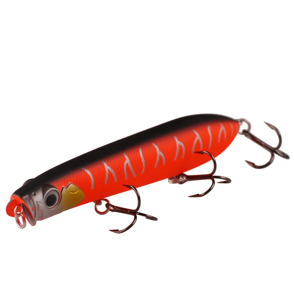 BASSKING 탑 워터 포퍼 미끼 낚시 미끼, Pesca 플로팅 인공 하드 미끼 바닷물 미끼, 웨이크 미끼, 105mm 14.5g 수영 미끼