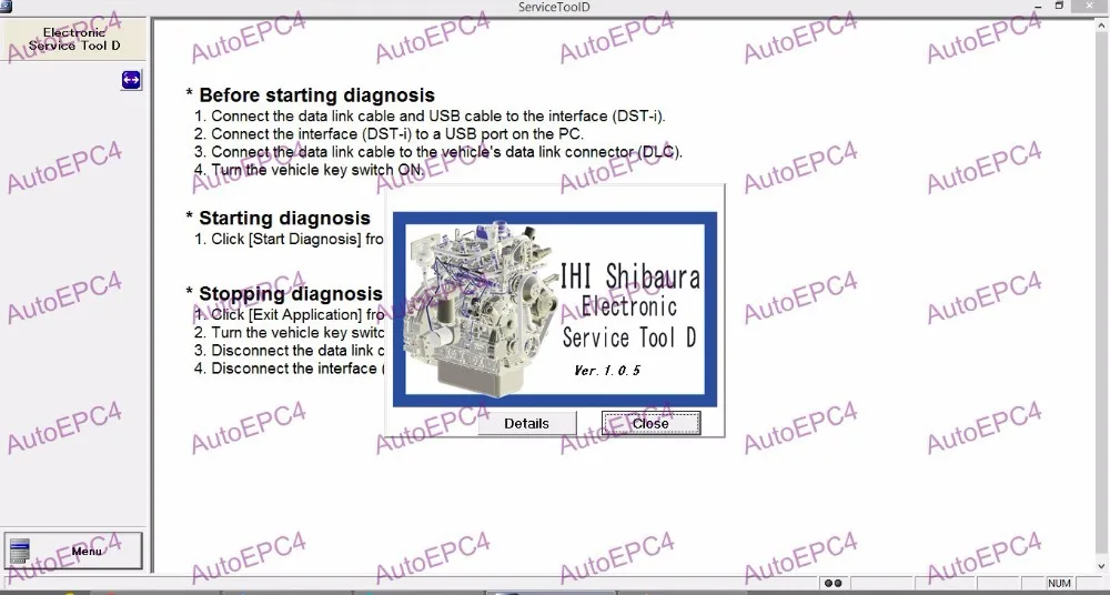 

IHI Shibaura Electronic Service Tool D