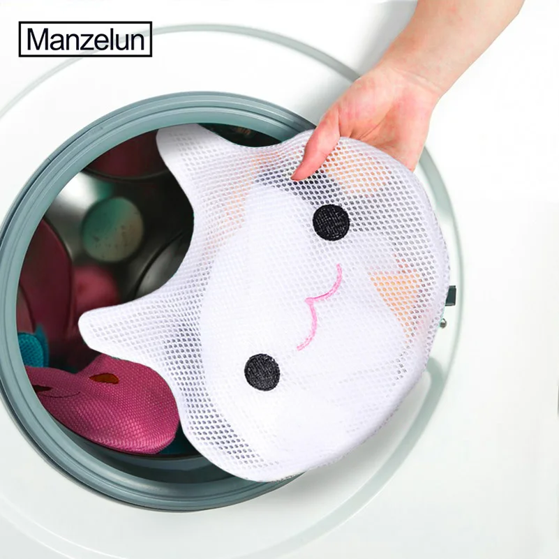 

Bra Washing Bag Lingerie Mesh Laundry Bag Cartoon Animals Laundry Storage Organizer for Washing Machines Underwear Socks Cleaner