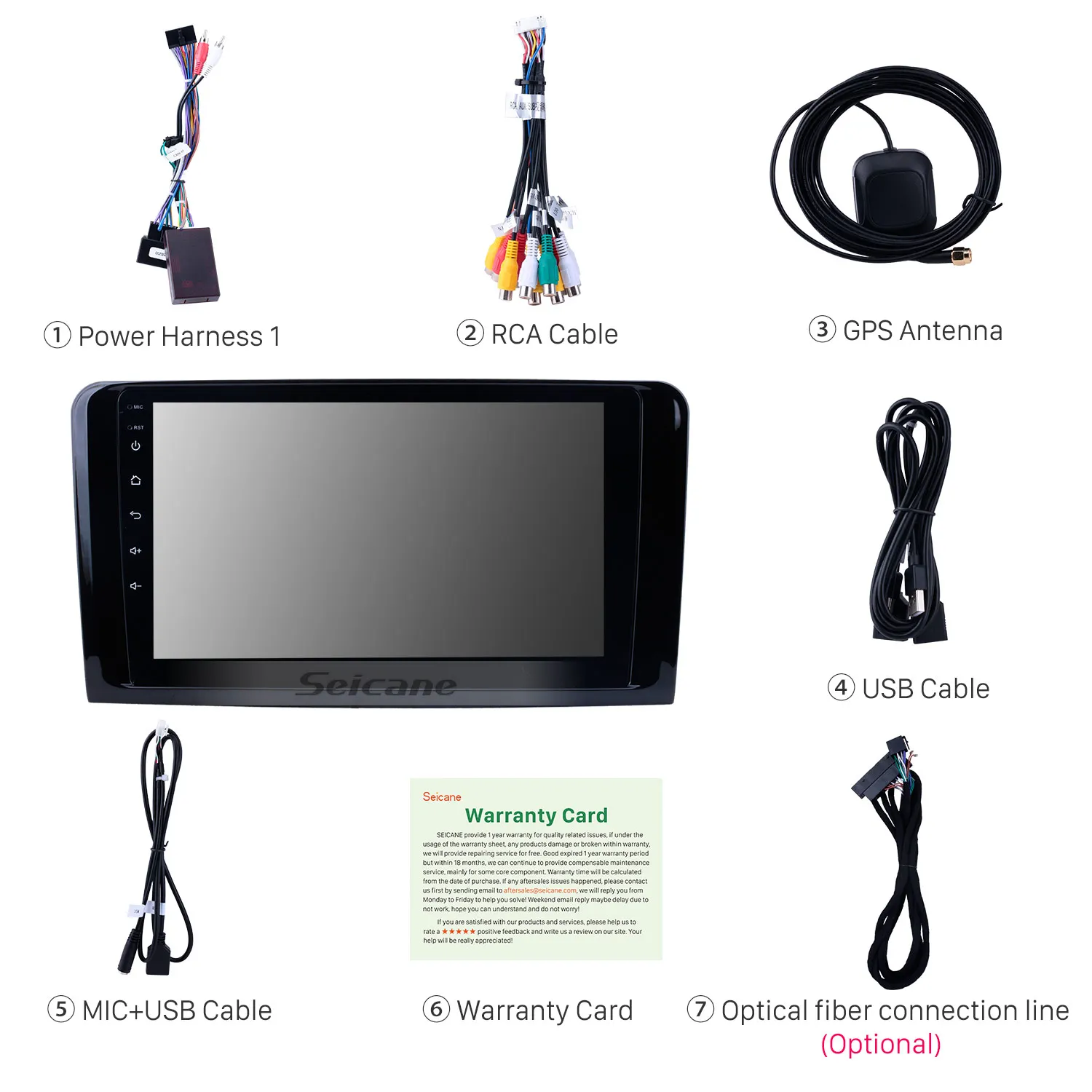 Sale Seicane 9" Android 9.0 Car Radio For 2005-2012 Mercedes Benz ML Class W164 ML280 ML300 ML320 ML350 ML420 ML450 ML500 ML550 ML63 2