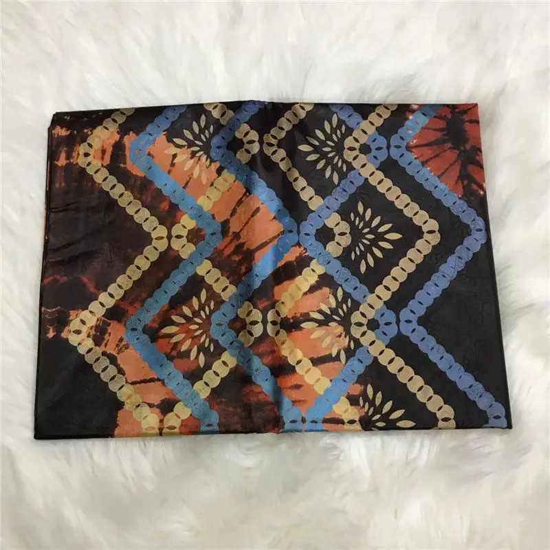 Malian Fashion Bazin Riche Fabric High Quality 5 Yards/bag Damask Brocade Fabric African Bazin Damask Shadda Material BTJ30 - Цвет: 7