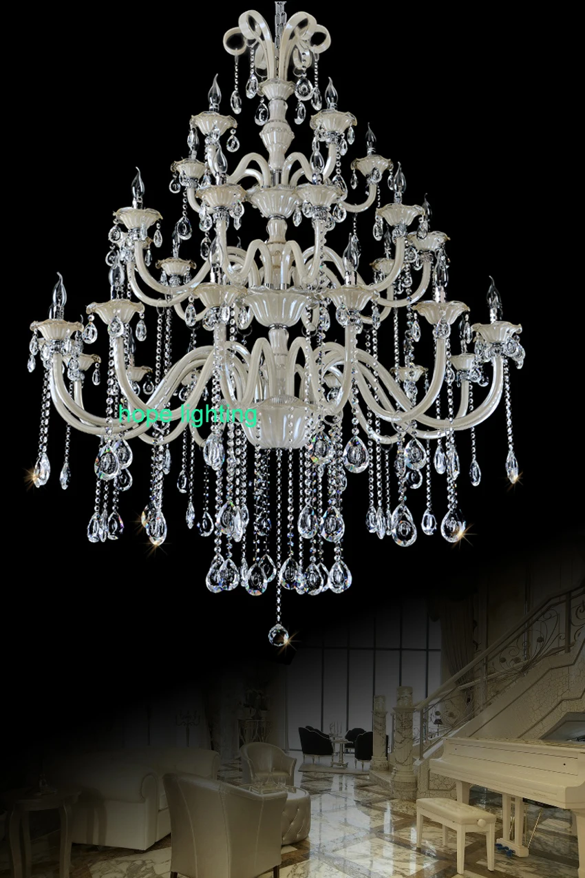 modern crystal chandelier bed room Antique Luxurious Large Crystal Chandelier for hotel luxury crystal chandelier foyer led lamp