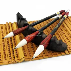 3 шт шерстяные кисть китайского письменная ручка каллиграфия набор кистей средняя обычная для письма Бурш для искусства рисования Supplie
