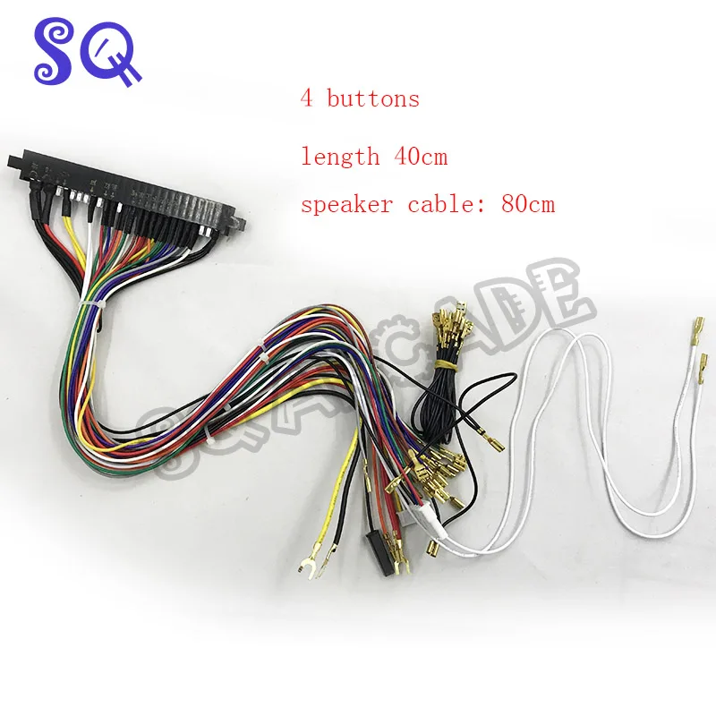 New Arcade 28*2 56pin JAMMA harness loom for 4 buttons pandora box jamma arcade games Cabinet Wire Harness Loom Arcade PCB Board