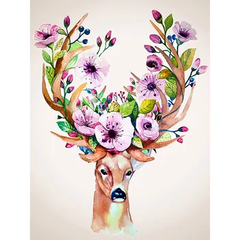

CAMMITEVER Deer 5d DIY Diamond Painting Cross Stitch Full Diamond Embroidery Mosaic Needlework Home Art