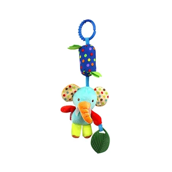 

Baby Handbells Rattles Baby Infant Rattles Plush Elephant Animal Stroller Hanging Bell Play Toy Doll