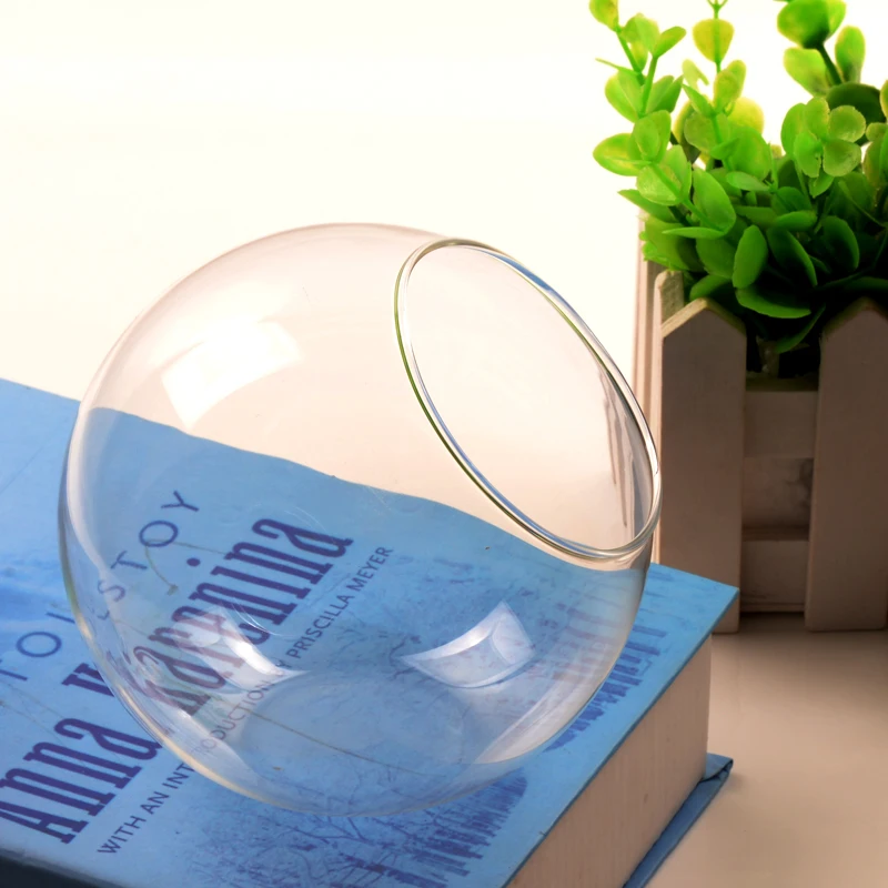 10 см прозрачная настенная стеклянная ваза Террариум растения Цветок гидропоники микро пейзаж DIY домашний декоративный подсвечник