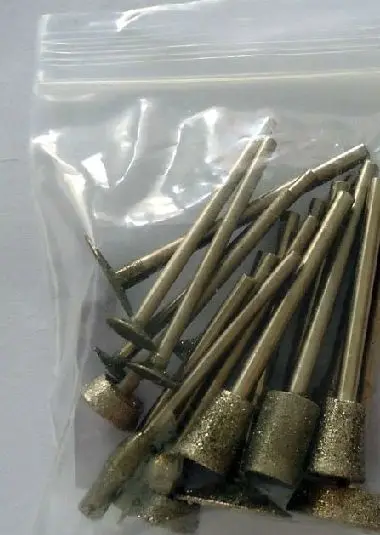 

20pcs Set Coarse Rough Embryos Grinding Tool Kit Diamond Mounted Points Grinding Heads Agate Jade Stone Carving Knife Mill Tool