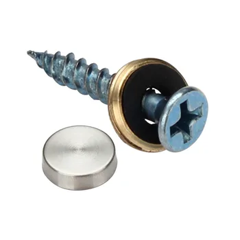 

16/18/20/25/30mm Lid Dia. Stainless Steel Advertising Nail Mirror Nail Screw Bolt Glass Decoration Nail with Copper Spiral
